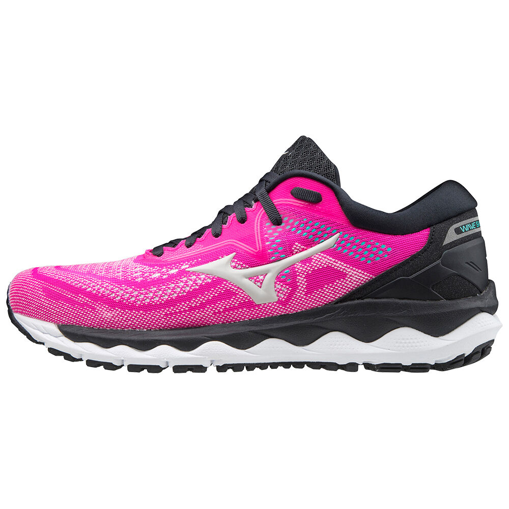 Mizuno Women's Wave Sky 4 Running Shoes Pink (J1GD200246-GDF)